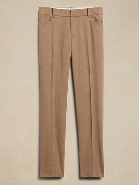 Banana Republic Brown Straight-Leg Dress Pants